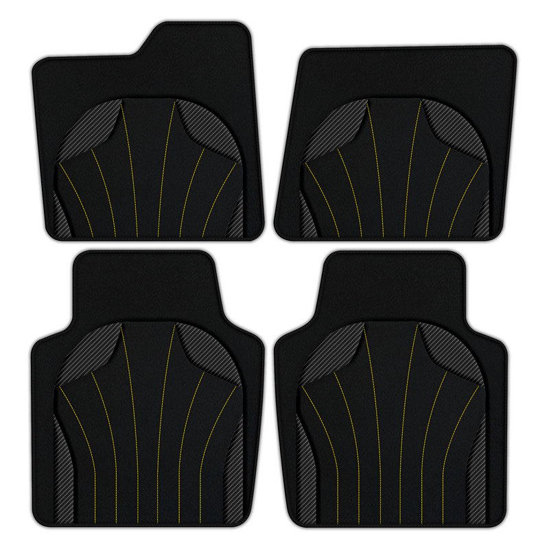 Customizable Leather Floor Mats with AW38 Pattern for Ferrari Purosangue (2023-2024)
