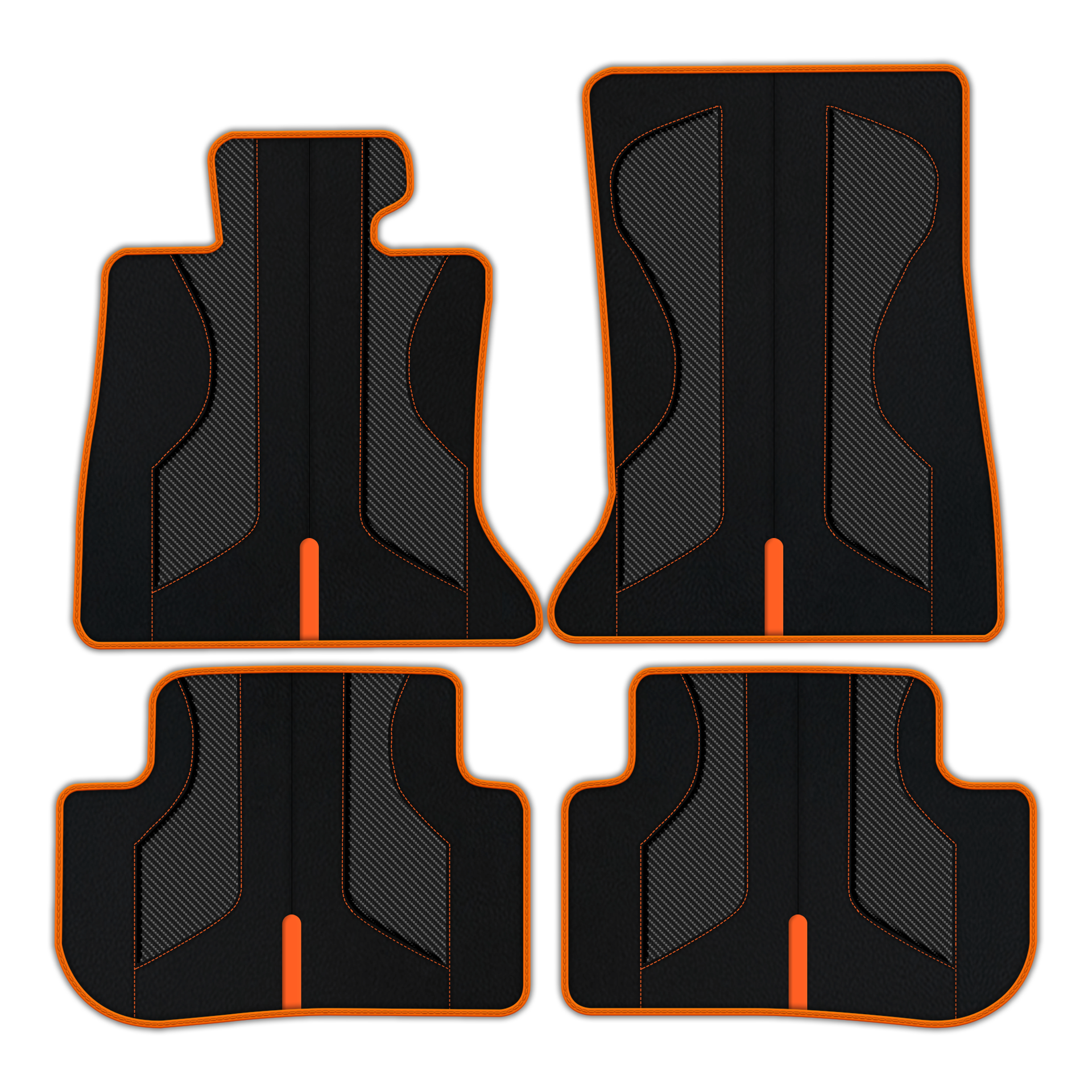 Customizable Floor Mats From Carpet with Leather for Rolls-Royce Dawn (2016-2023) - AutoWin