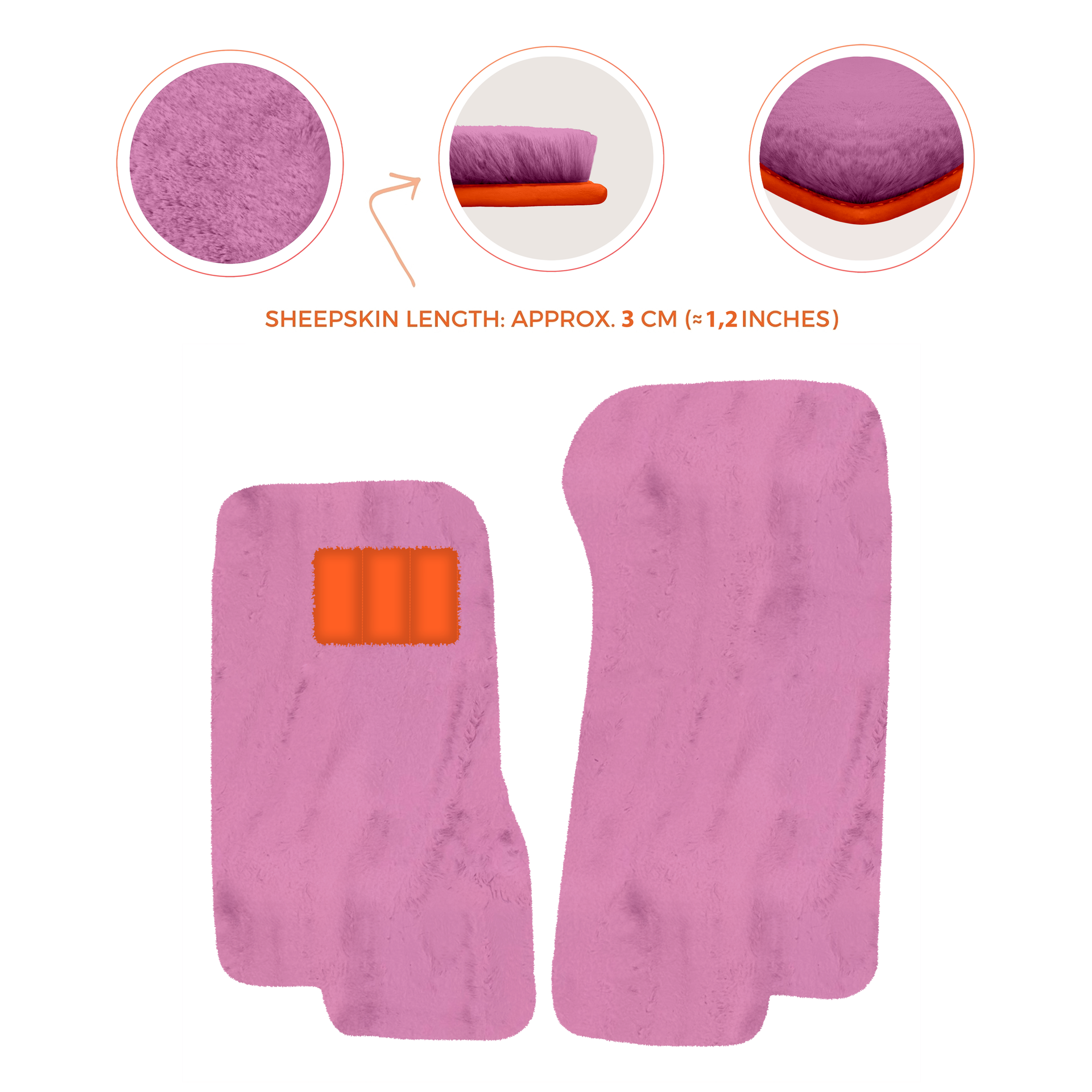 Premium Sheepskin Floor Mats for Aston Martin DB7 Volante (1996-2003)