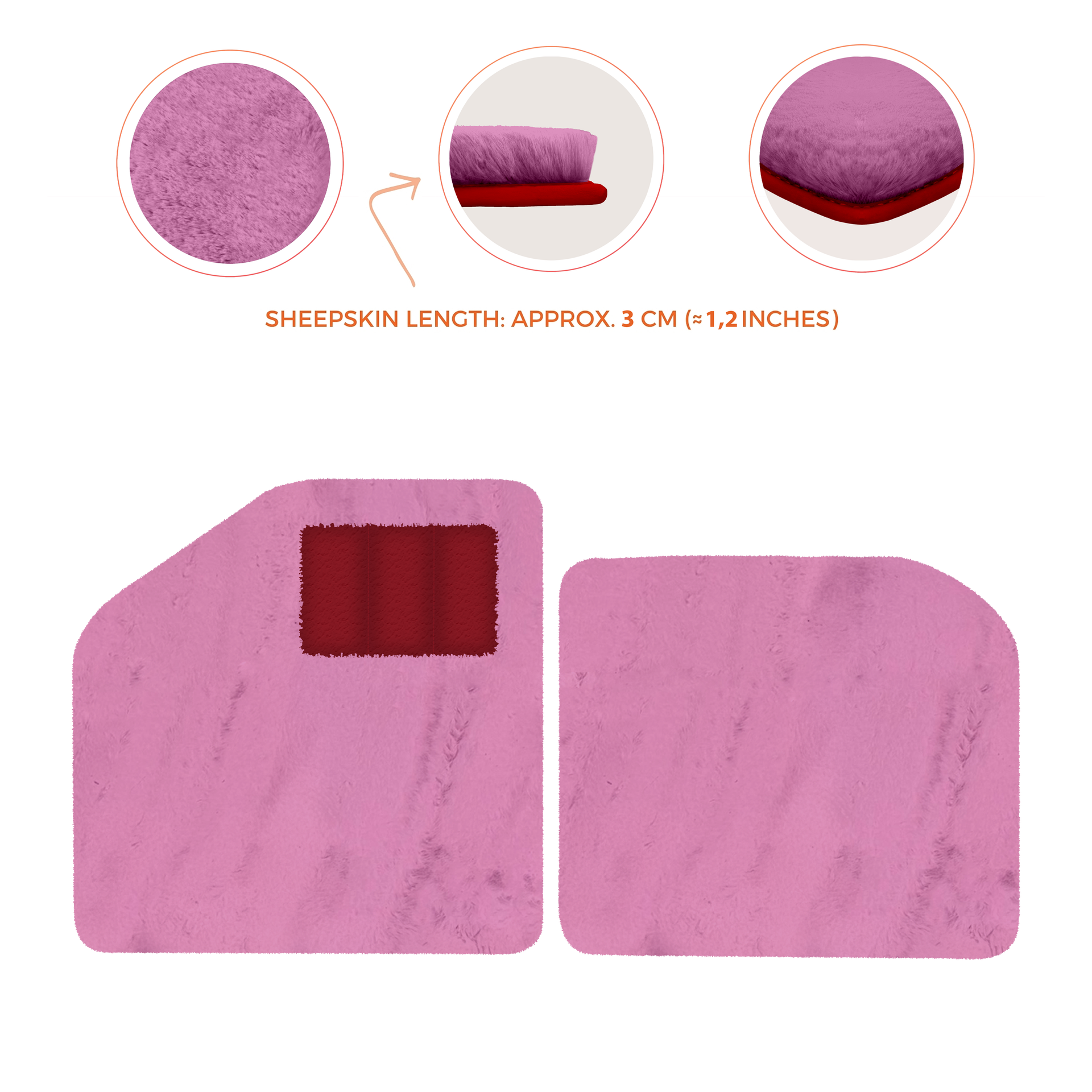 Sheepskin Floor Mats for Aston Martin One-77 (2009-2012) - Luxury