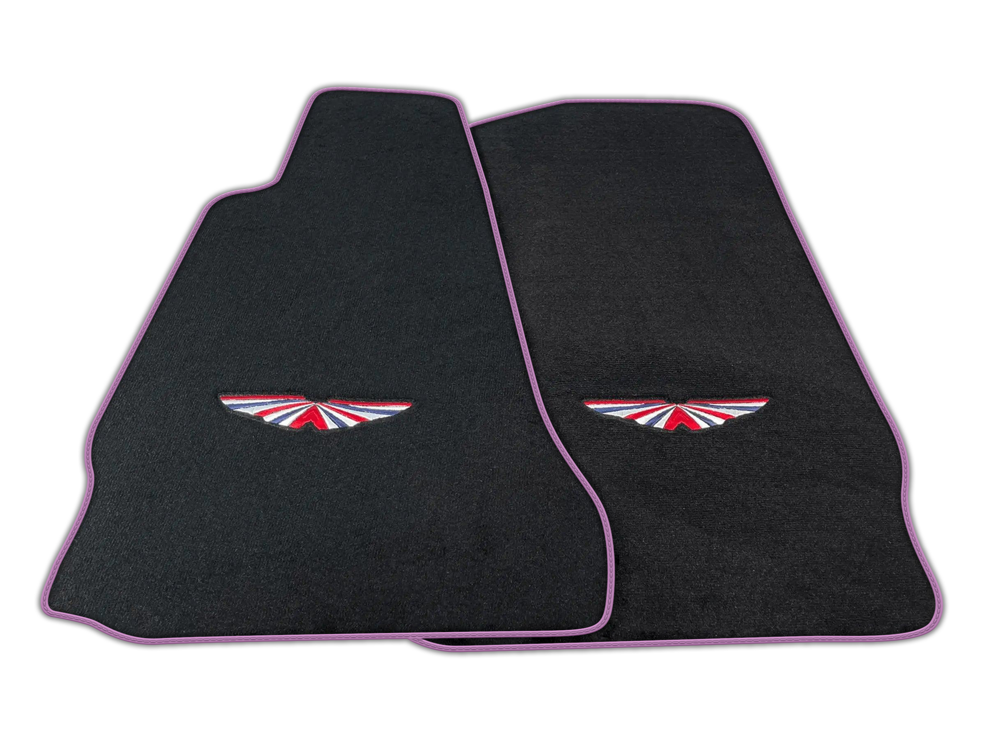 Black Floor Mats For Aston Martin V12 Vanquish (2012-2018) 2-door Coupe | ER56 Design