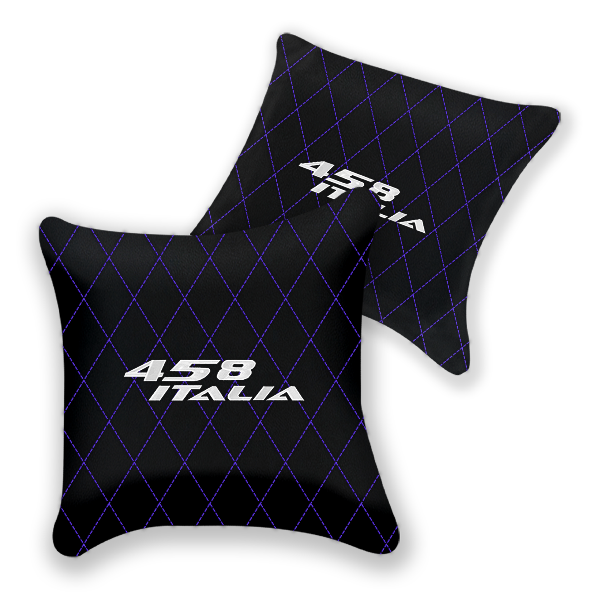 Custom Black Leather Pillows for Ferrari 458 Spider (2012-2015)