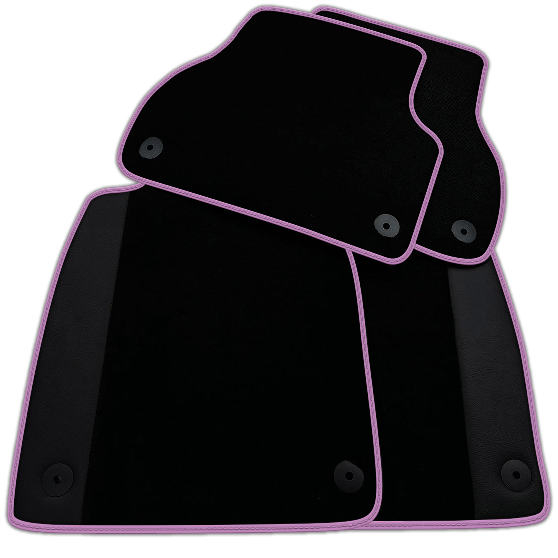 Customizable Black Floor Mats for Audi A4 - B5 Facelift Sedan (1999-2001)
