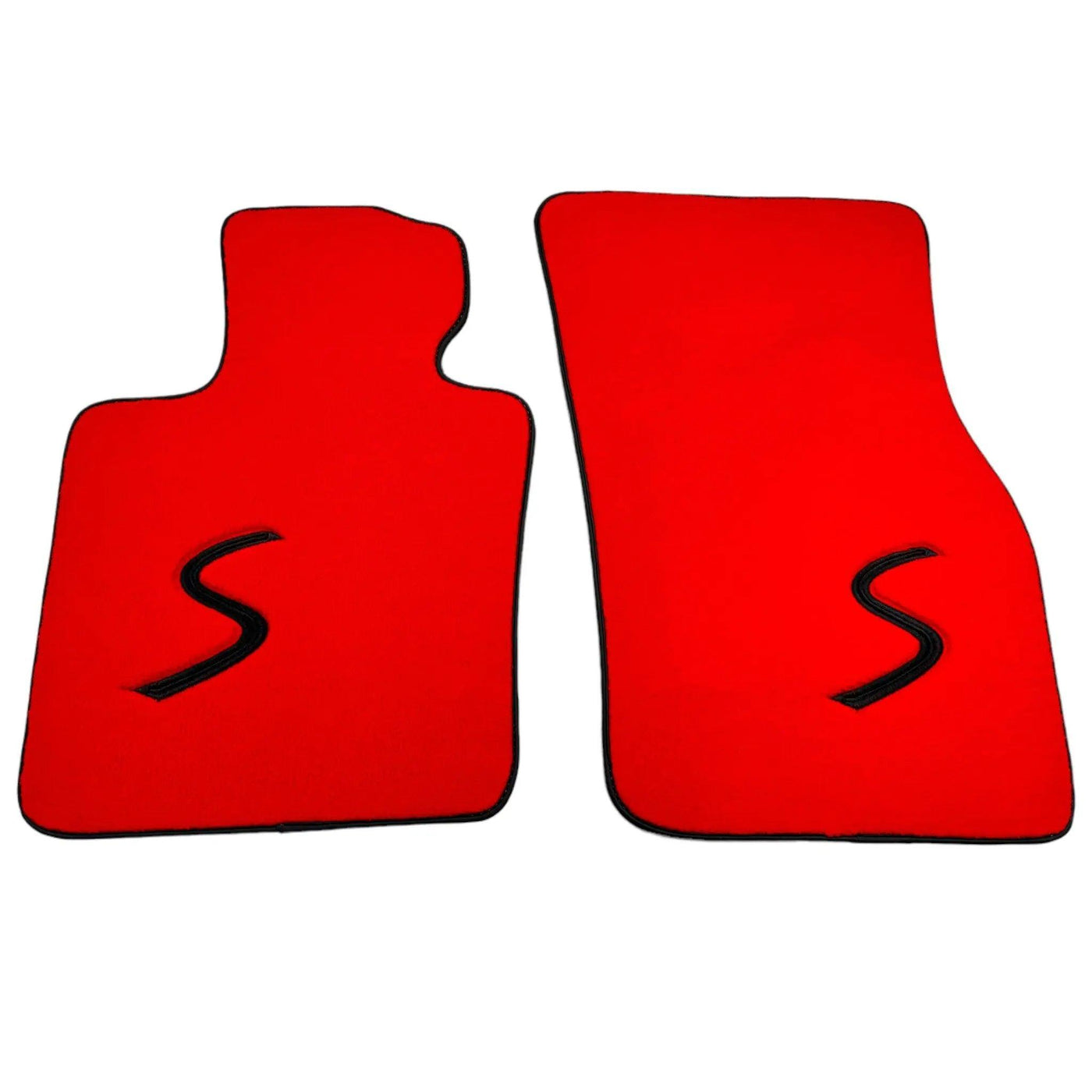 Red Floor Mats for Mini Cabrio R56 Convertible (2009-2016) - AutoWin