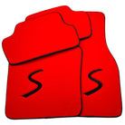 Red Floor Mats for Mini Countryman F60 Hybrid (2020-2023) - AutoWin