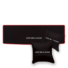 Luxury Black Leather Floor Mats for Ferrari Roma (2021-2024)