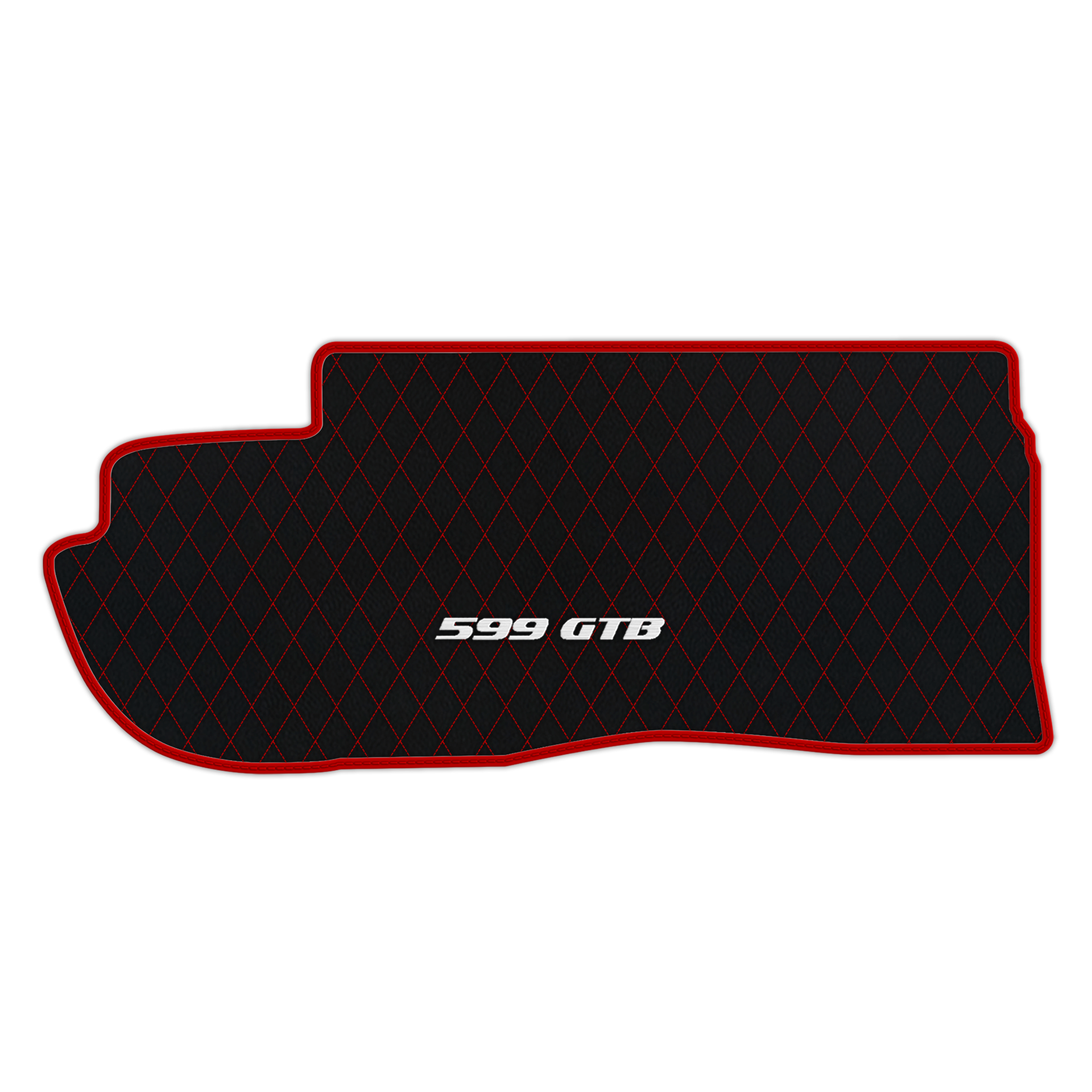Custom Black Leather Floor Mats for Ferrari 599 Coupe (2006-2012)