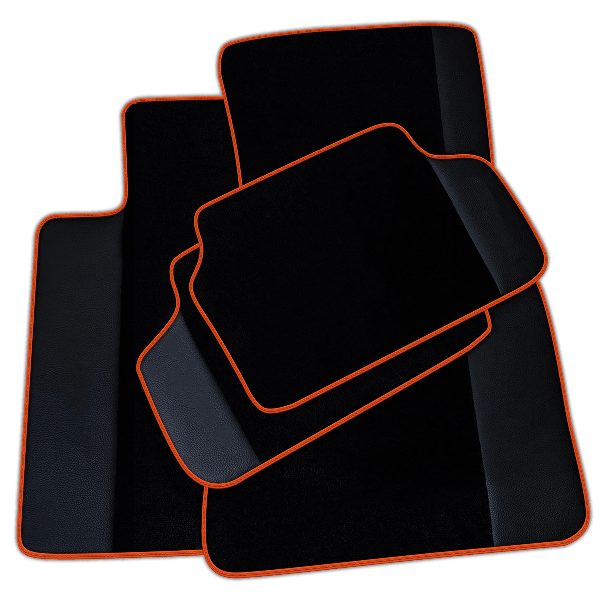 Black Floor Mats for BMW 2 Series G60 (2023-2026) Sedan with Leather | Various Trim Colors