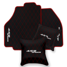 Black Leather Floor Mats for Ferrari 458 Spider (2012-2015) | Custom