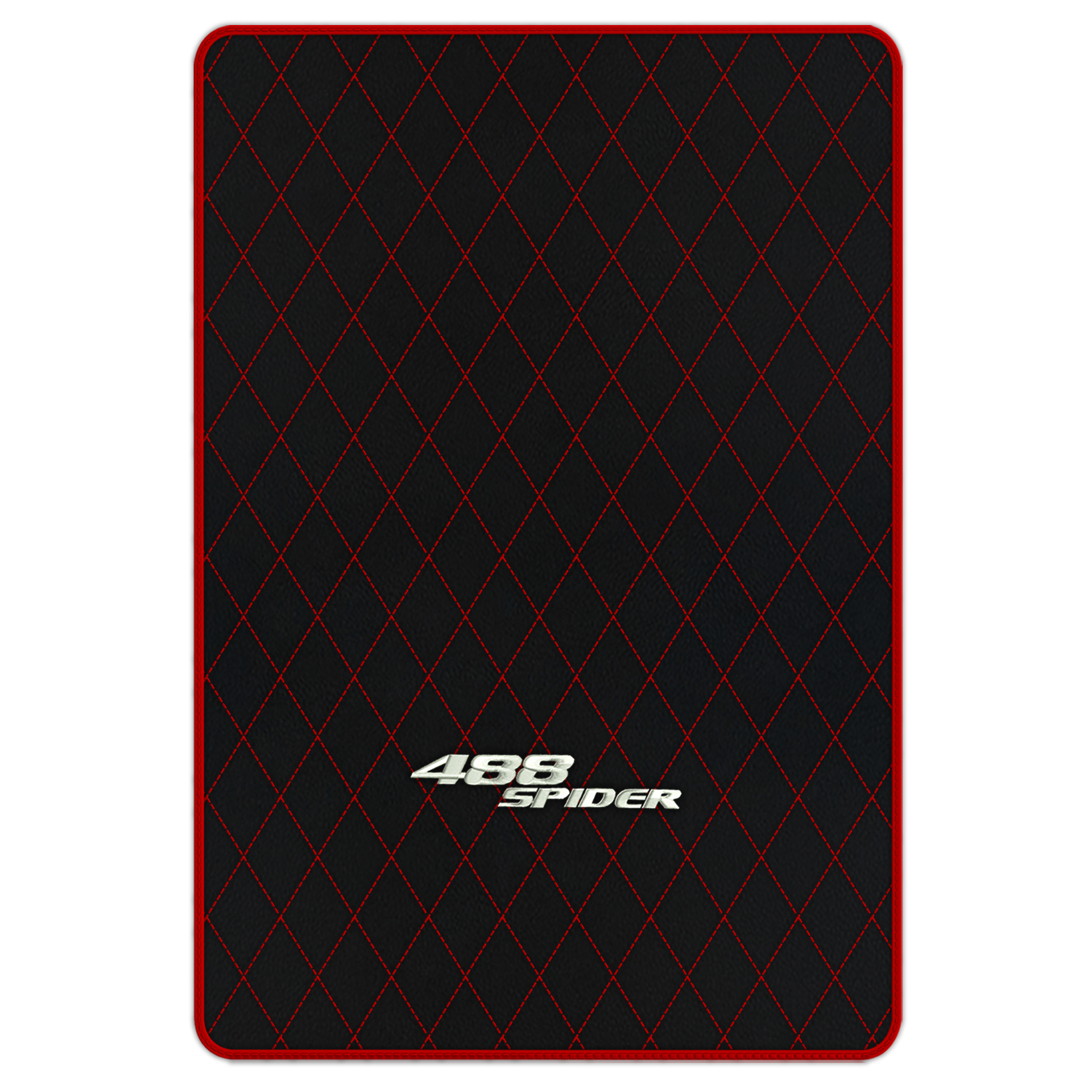 Premium Black Leather Floor Mats for Ferrari 488 Pista Spider