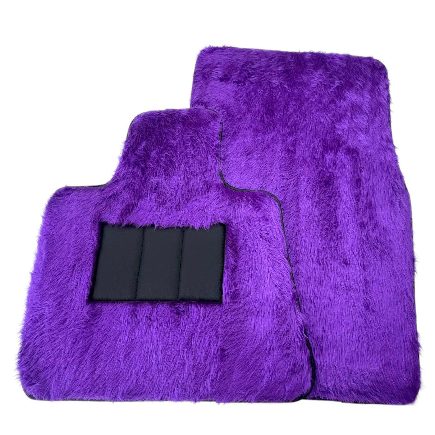 Violet Sheepskin Floor Mats for Rolls-Royce Shadow (1965-1977) - AutoWin
