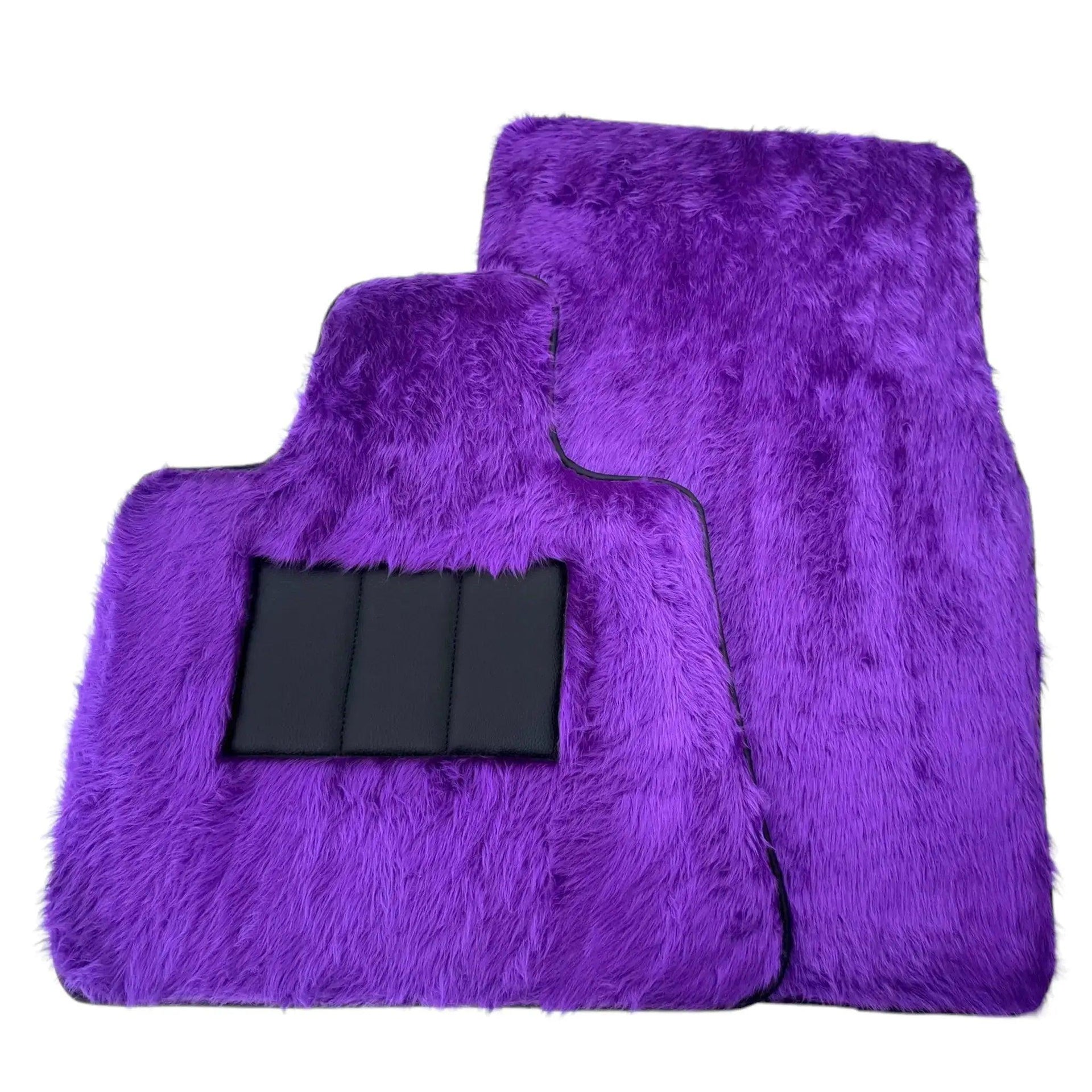Violet Sheepskin Floor Mats for Rolls-Royce Wraith (2013-2023) - AutoWin