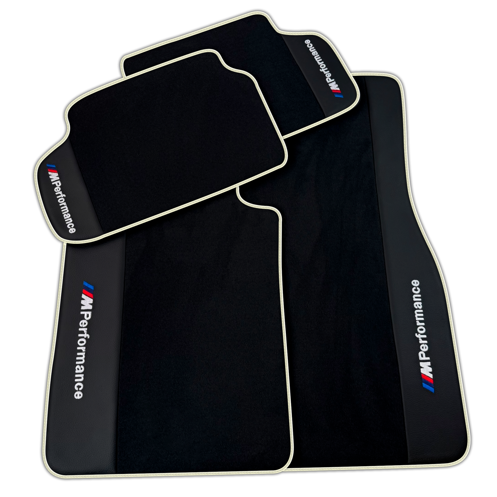BMW 5 Series G30 Black Mats with Premium Leather & M Performance