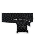 Luxury Black Leather Floor Mats for Ferrari Roma (2021-2024)