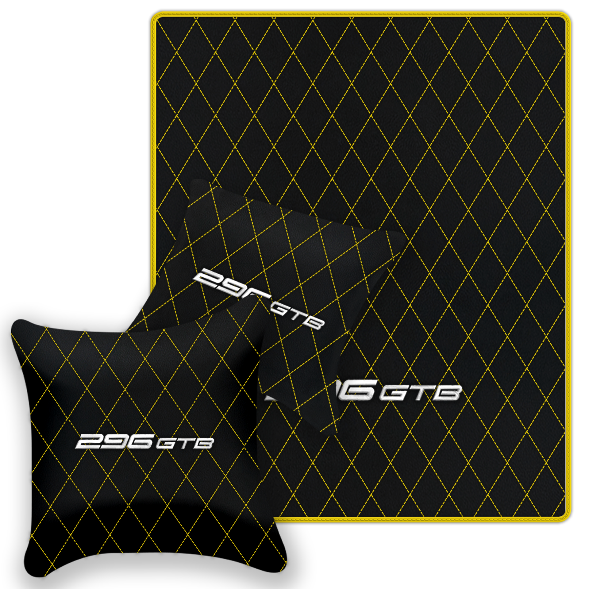 Premium Custom Black Leather Floor Mats for Ferrari FF (2011-2016)