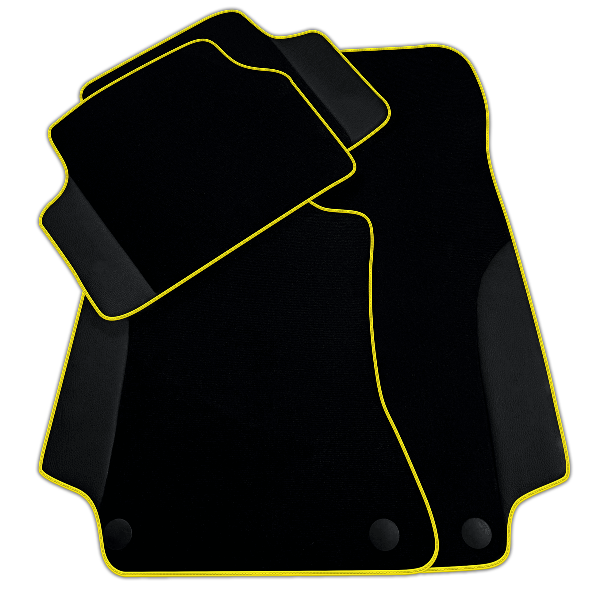Customizable Black Floor Mats For Mercedes Benz S-Class C126 Coupe (1981-1991)