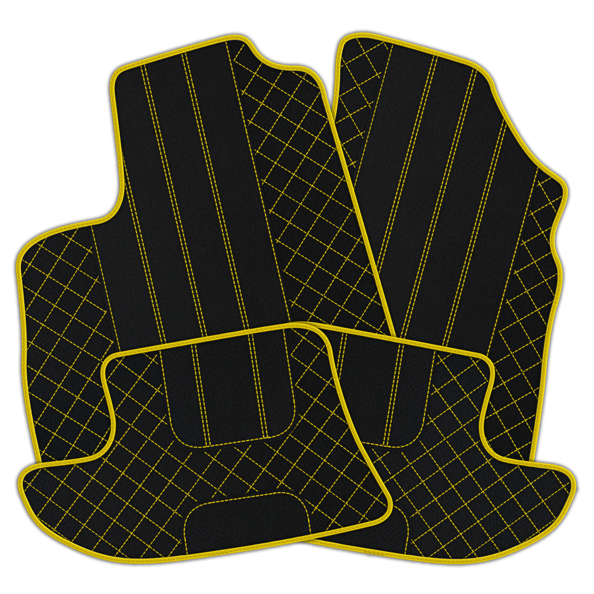 Black Leather Floor Mats for Bentley Continental GT (2011-2018)