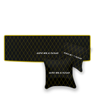 Luxury Black Leather Floor Mats for Ferrari Roma (2021-2024)