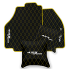 Black Leather Floor Mats for Ferrari 458 Spider (2012-2015) | Custom