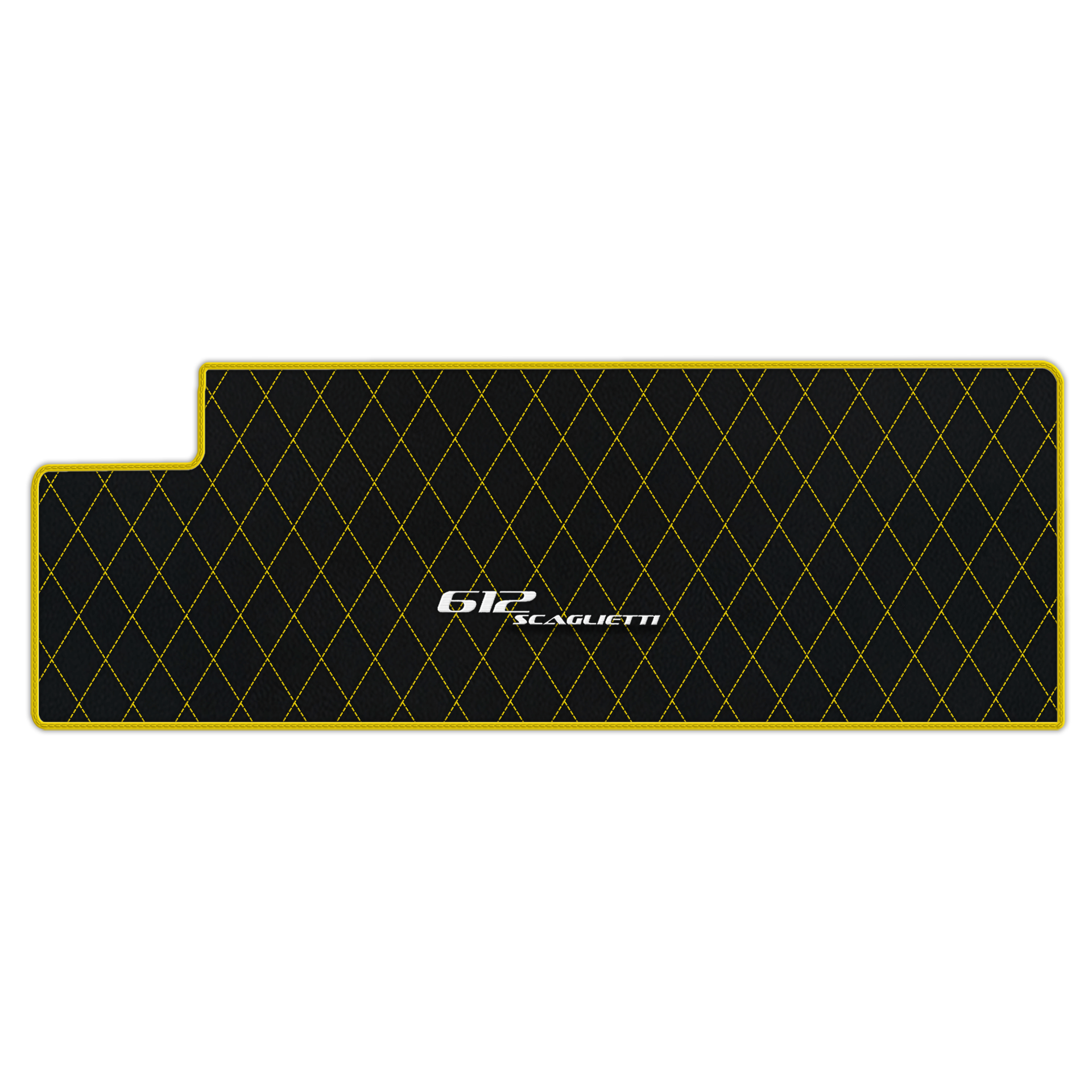 Luxury Black Leather Floor Mats for Ferrari 612 Scaglietti (2005-2011)