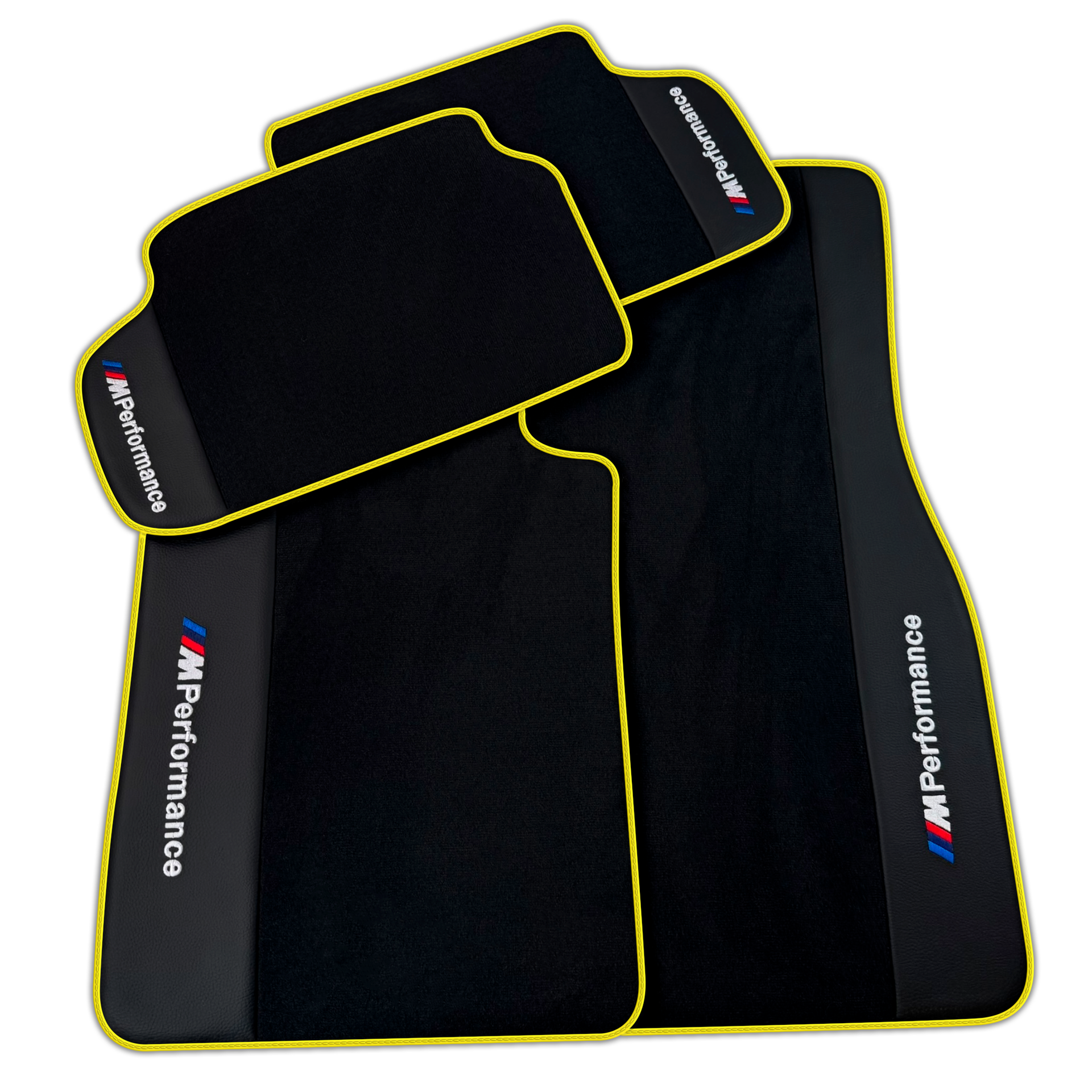 BMW 5 Series G30 Black Mats with Premium Leather & M Performance