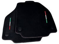 Alcantara Floor Mats for Ferrari 488 Spider 2016-2022 Red Sewing - AutoWin