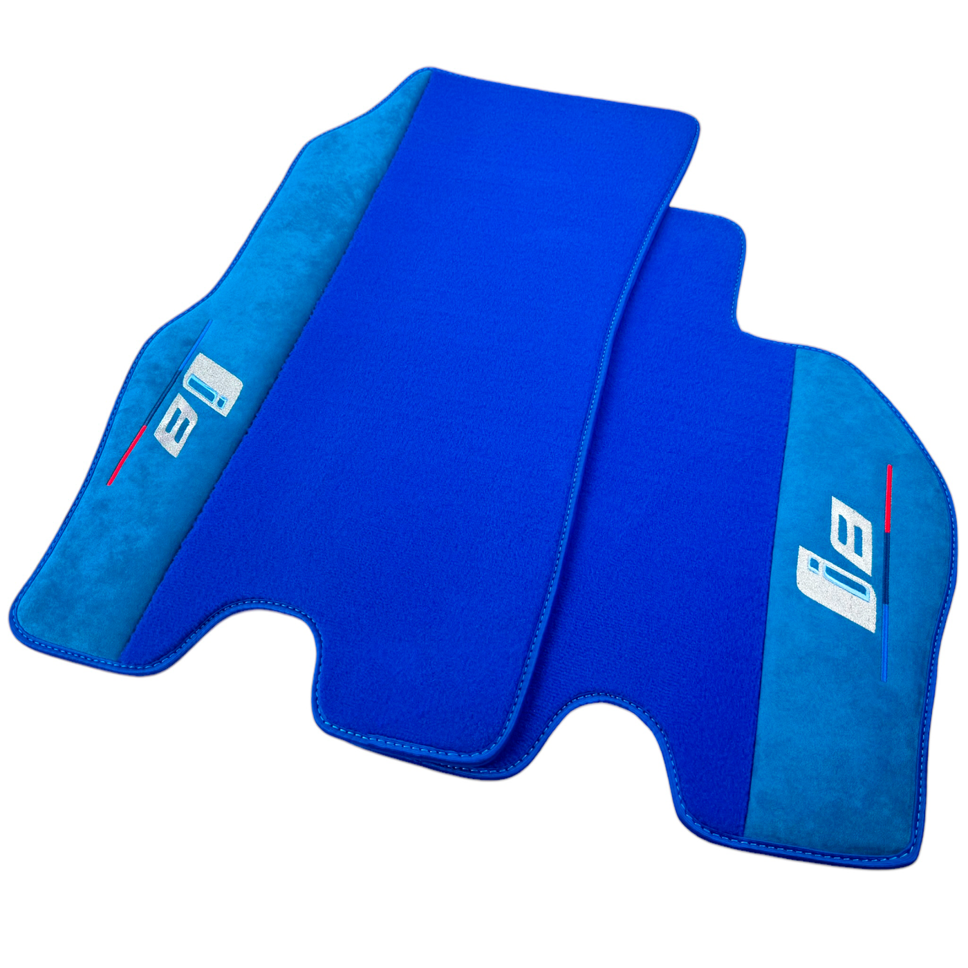 Blue Floor Mats for BMW i8 Series L12 L15 with M Package