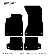 Beige Floor Mats for Audi A5 - F57 Convertible (2017-2020) | ER56 Design - AutoWin