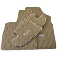 Beige Floor Mats for Bentley Continental GT (2011–2018) with Leather | ER56 Design - AutoWin