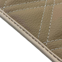 Beige Floor Mats for Bentley Continental GT (2018–2023) with Leather | ER56 Design - AutoWin