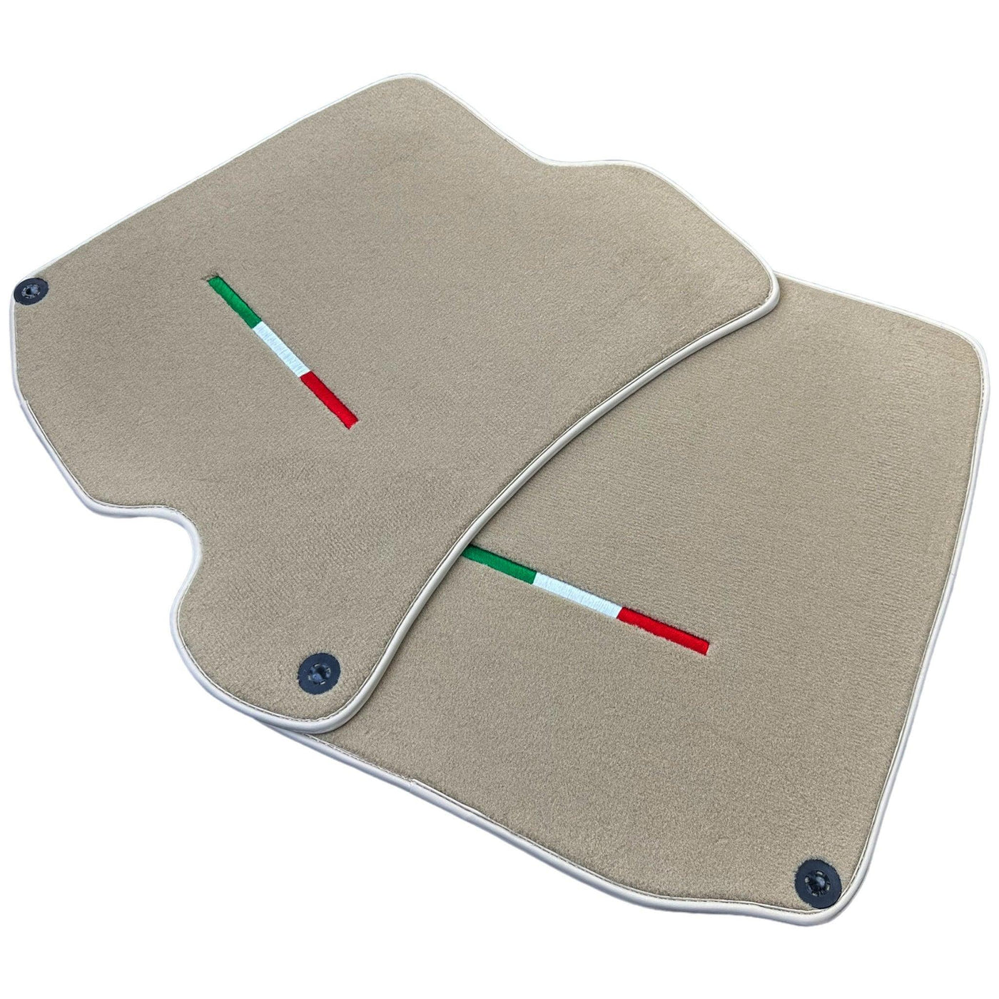 Beige Floor Mats for Ferrari Portofino (2018-2023) Italian Edition - AutoWin