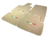 Beige Floor Mats For Maserati Coupé (2001-2007) Italy Edition - AutoWin