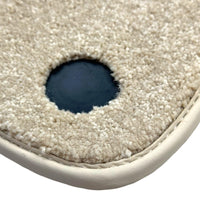 Beige Luxury Floor Mats for Mercedes Benz C-Class S206 Wagon (2021-2023) Hybrid | ER56 Design - AutoWin