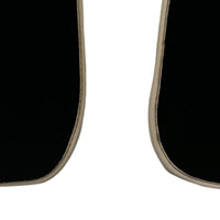 Black Floor Mats Beige Trim for Pontiac FireBird (1970-1981) Trans Am - AutoWin