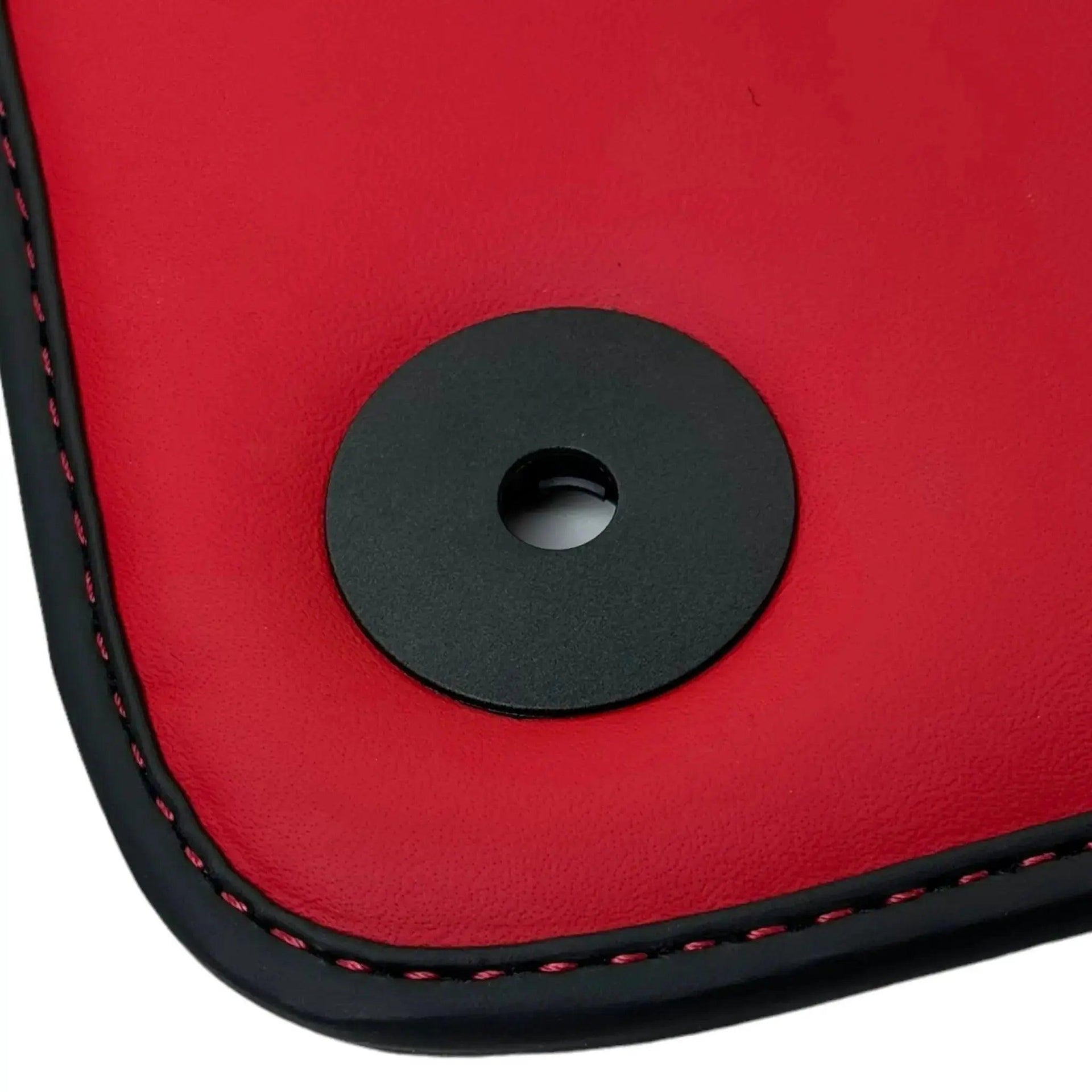 Black Floor Mats for Bentley Bentayga (2015-2023) with Red Leather | ER56 Design - AutoWin