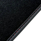 Black Floor Mats for Bentley Continental GTC (2018–2023) with Red Leather | ER56 Design - AutoWin
