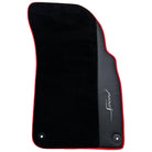 Black Floor Mats for Bentley Flying Spur (2005-2013) with Leather | Red Trim - AutoWin