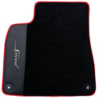 Black Floor Mats for Bentley Flying Spur (2005-2013) with Leather | Red Trim - AutoWin