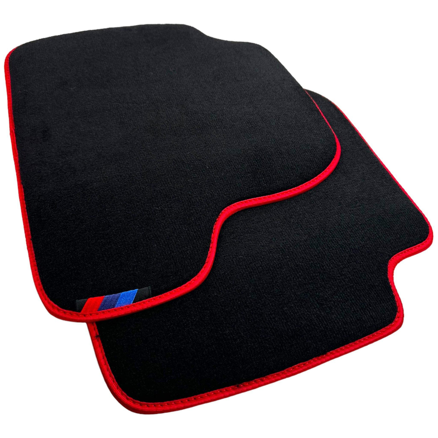 Black Floor Mats For BMW 4 Series F32 With M Package | Red Trim - AutoWin