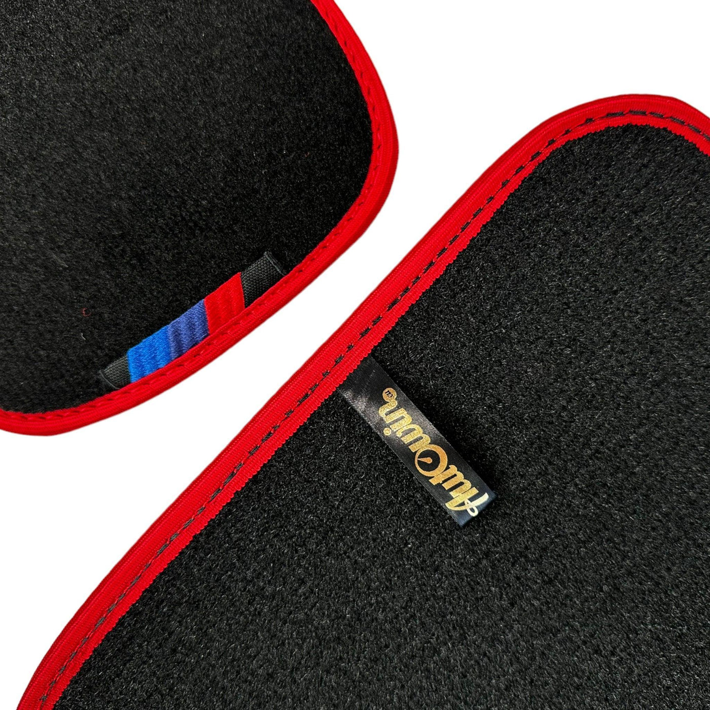 Black Floor Mats For BMW 4 Series F32 With M Package | Red Trim - AutoWin