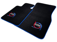Black Floor Mats For BMW 4 Series G26 Gran Coupe ER56 Design Limited Edition Blue Trim - AutoWin