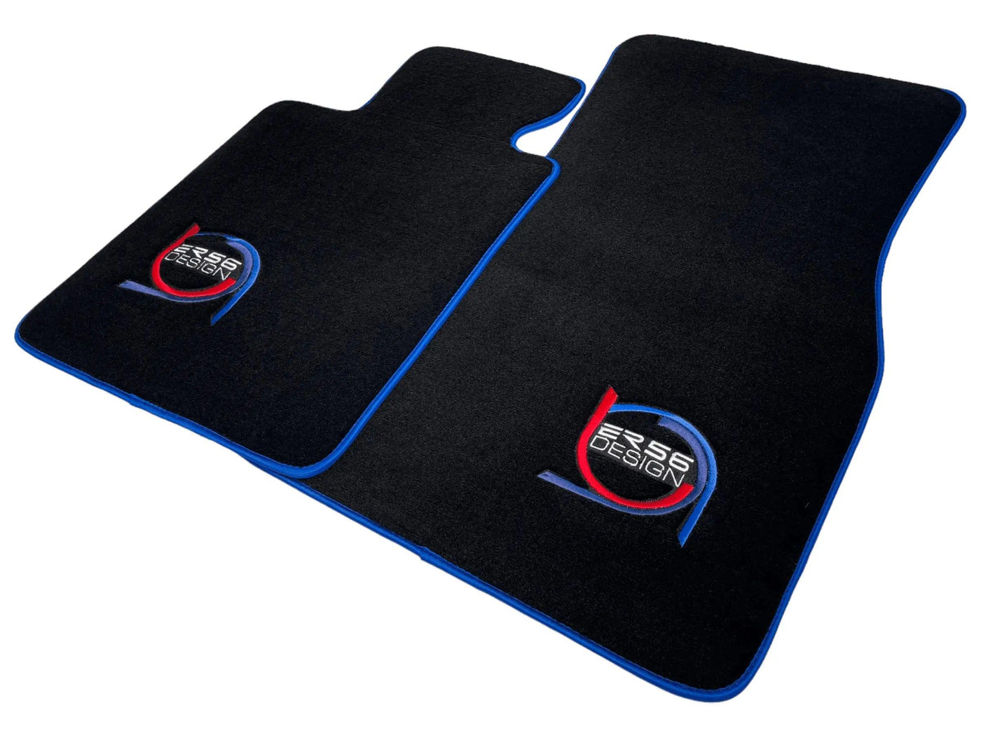 Black Floor Mats For BMW M3 E92 ER56 Design Limited Edition Blue Trim - AutoWin