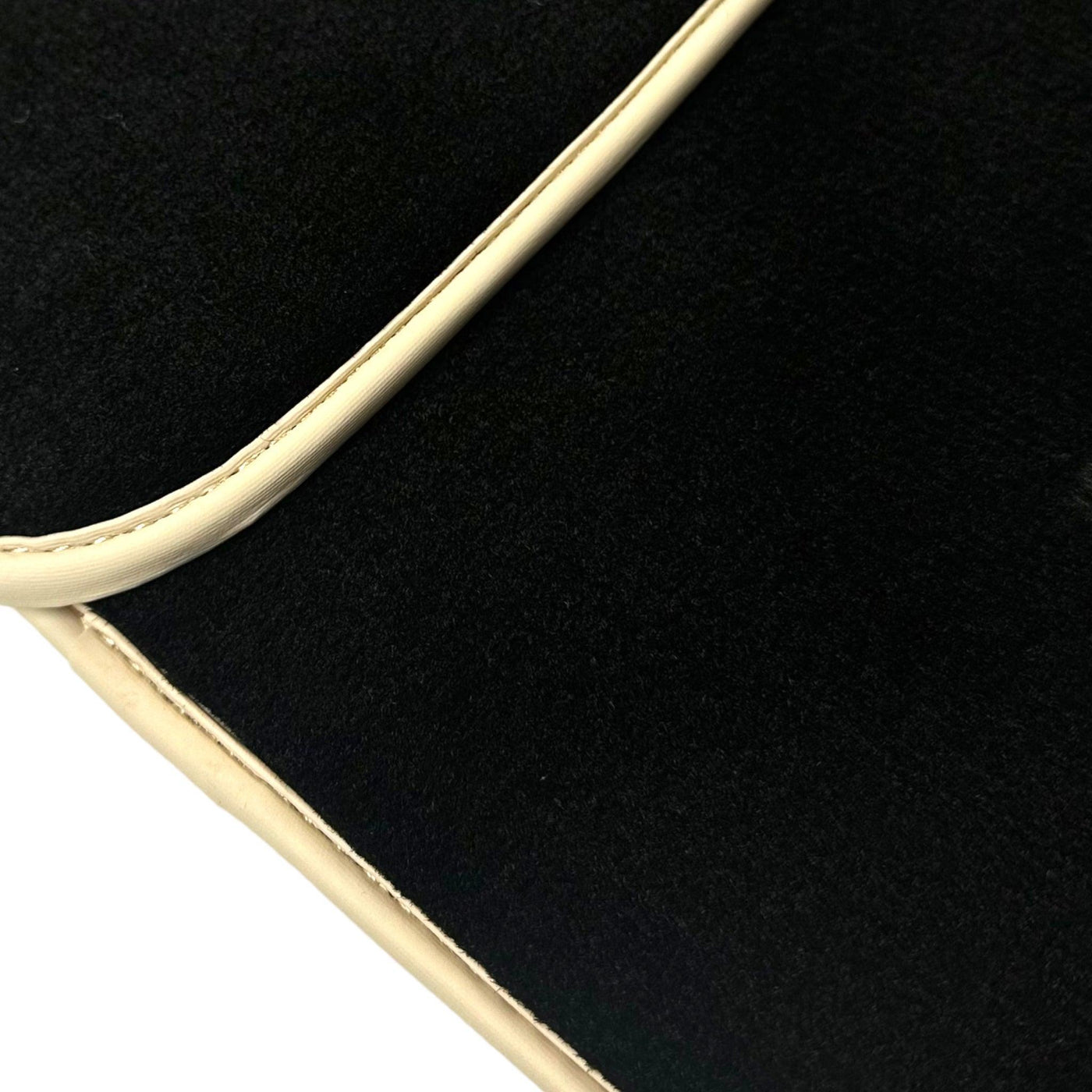 Black Floor Mats for Ferrari 296 GTB (2022-2024) with Beige Trim - AutoWin