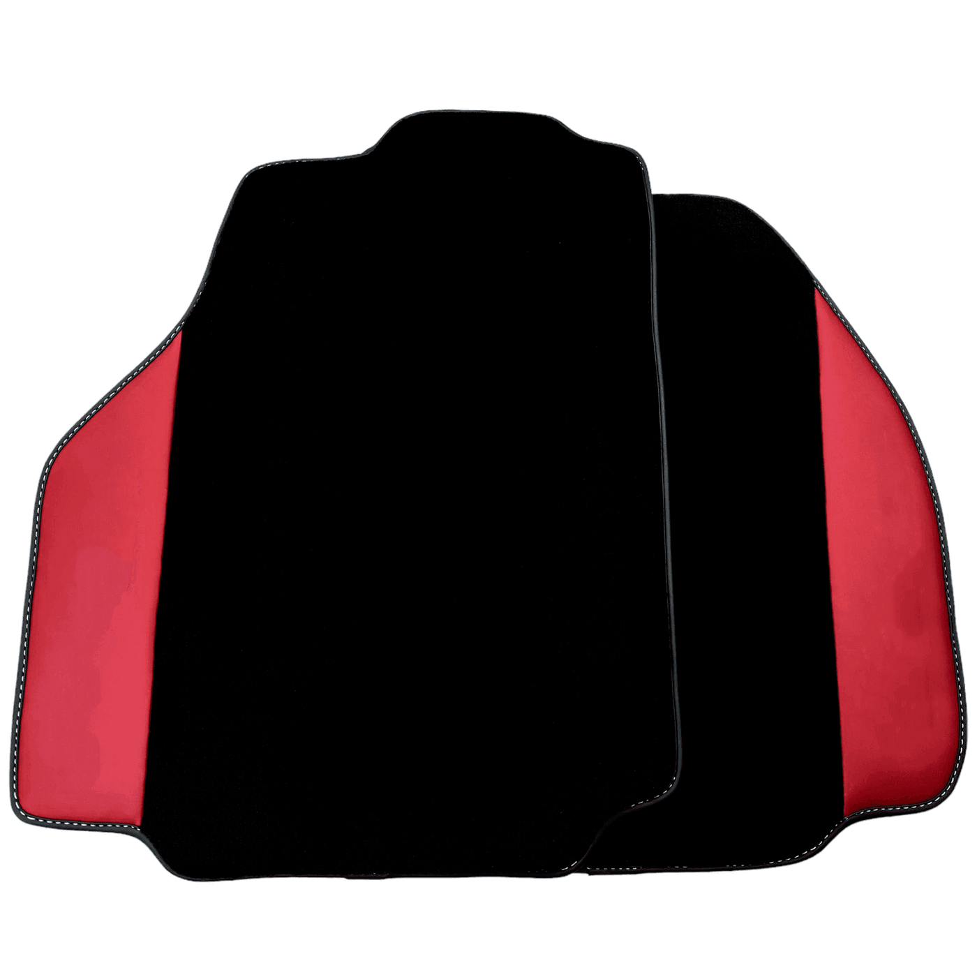 Black Floor Mats for Ferrari 458 Speciale (2012-2015) with Bordeaux Nappa Leather