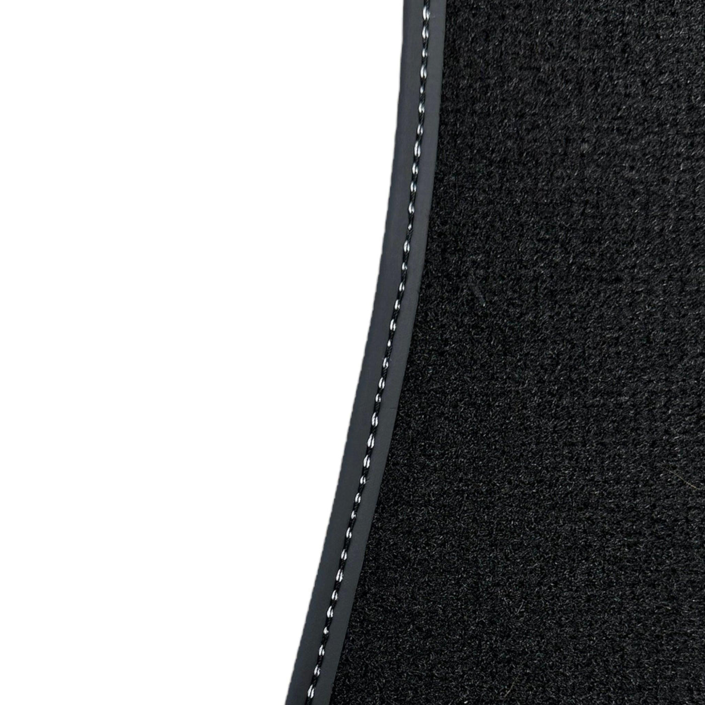 Black Floor Mats for Ferrari F12 TRS (2014) with Leather - AutoWin