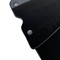 Black Floor Mats for Ferrari F12 TRS (2014) with Leather - AutoWin