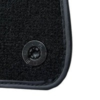 Black Floor Mats For Ferrari GTC4 Lusso (2016-2023) with Leather - AutoWin