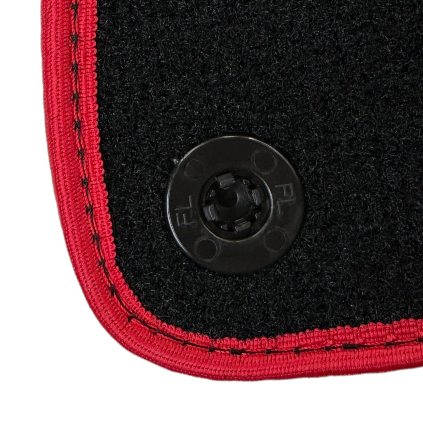 Black Floor Mats for Ferrari GTC4 Lusso with Leather and Red Trim | Right Hand Drive - AutoWin