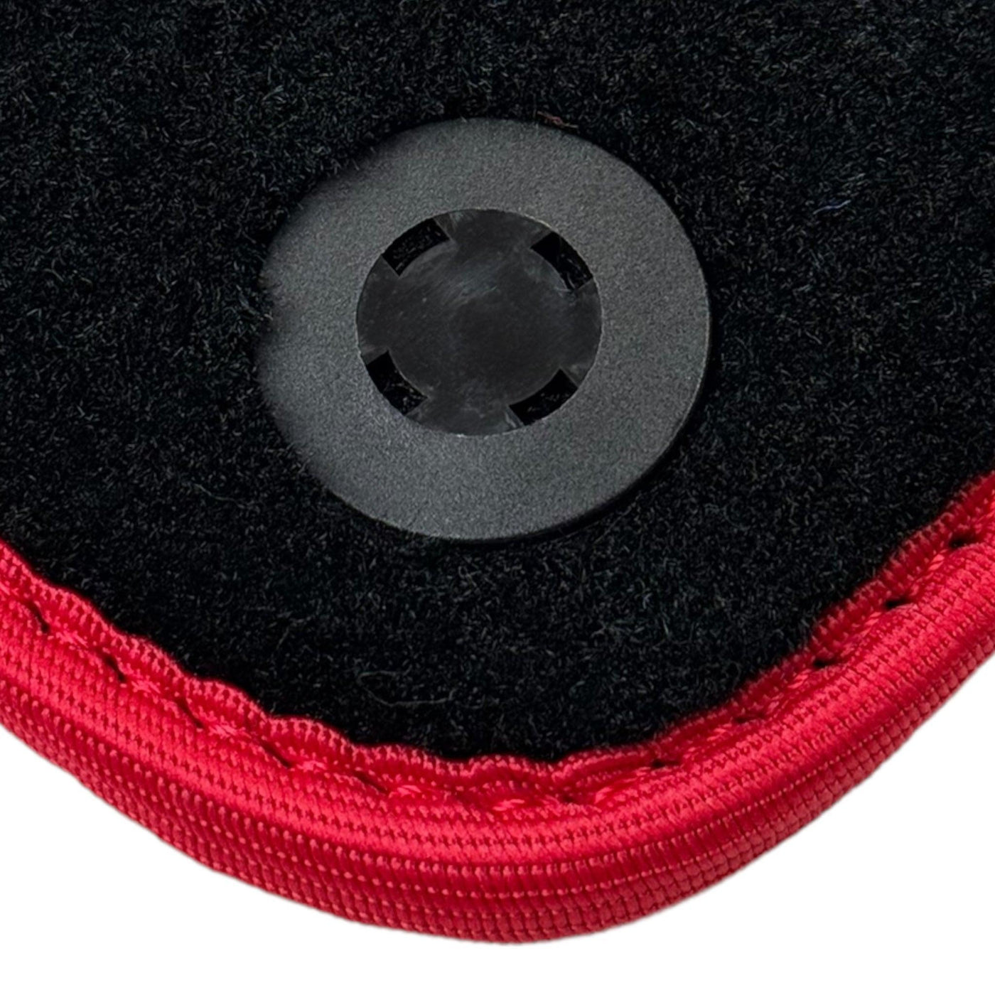 Black Floor Mats for Ferrari GTC4 Lusso with Leather and Red Trim | Right Hand Drive - AutoWin