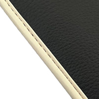 Black Floor Mats for Ferrari Roma (2021-2024) with Leather